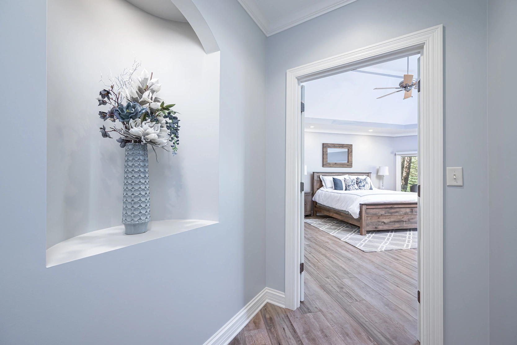 46 Photography, Indiana - bed room entrance real estate listing photo