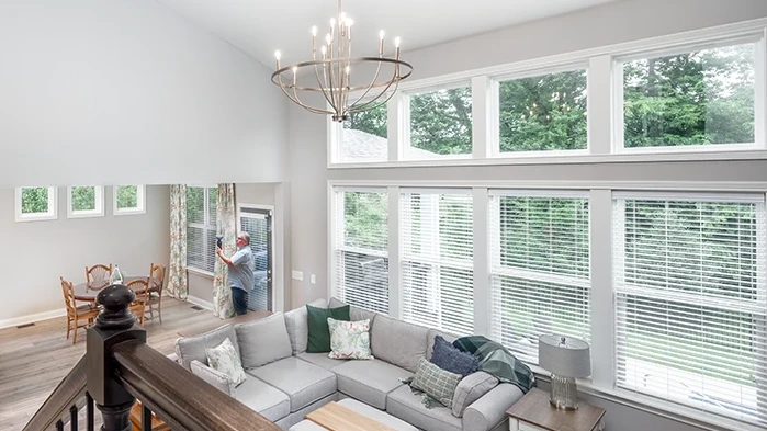 Mike going the extra mile at a real estate session. 46 Photography